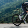 Photo of cyclist in the mountains.