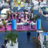 Image of exhibition hall featuring circular textile solutions.