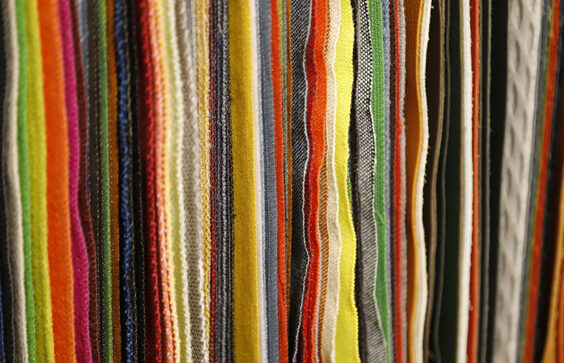 Image of different fabrics and colors.