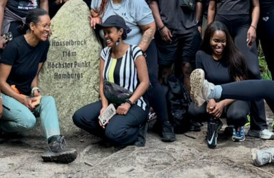 A group of Black Hike Hamburg hikers.